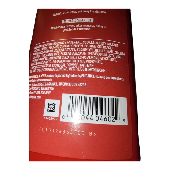 Old Spice Shampoo Volcano w/Charcoal Men 13.5oz (2 Pack) - Picture 2 of 4